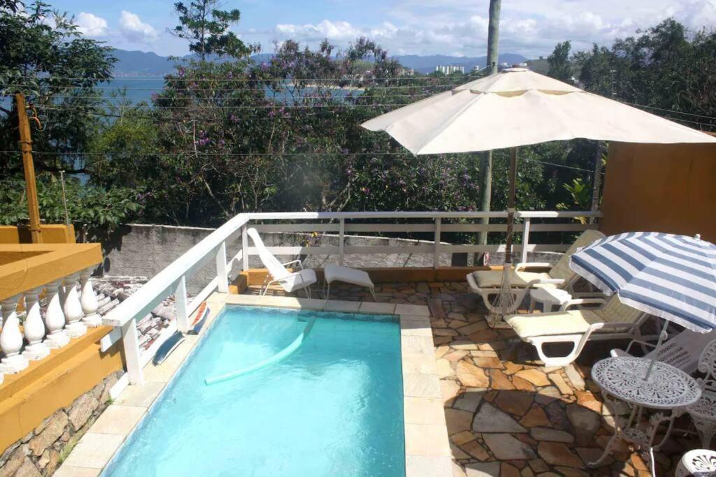 Por De Sol No Mar Da Cama Villa Caraguatatuba Eksteriør bilde